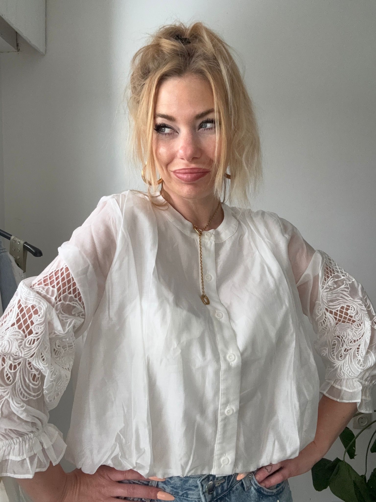 White Lace Blouse