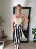 Gestreepte broek zwart-wit