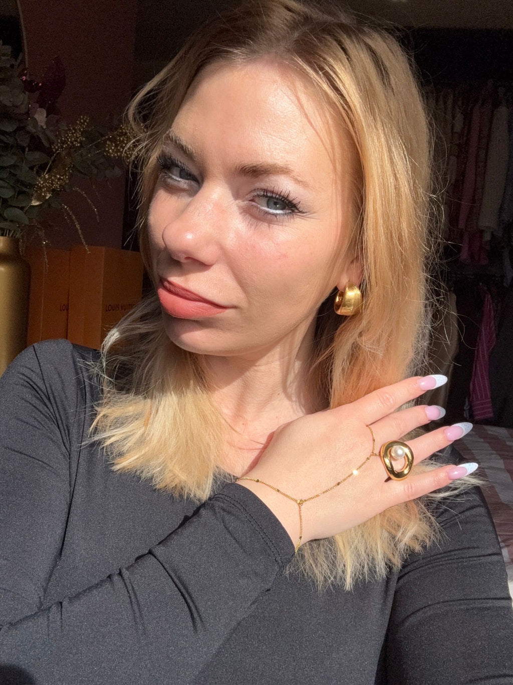 Chunky Gold Hoops