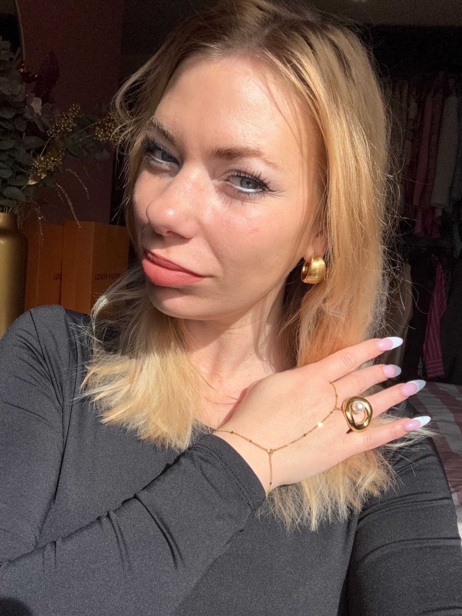 Chunky Gold Hoops