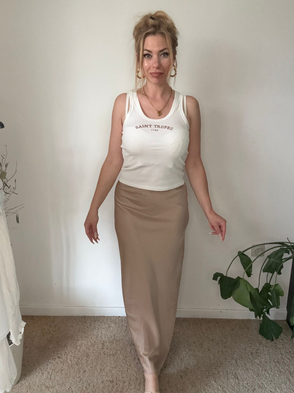Satin Maxi Rok