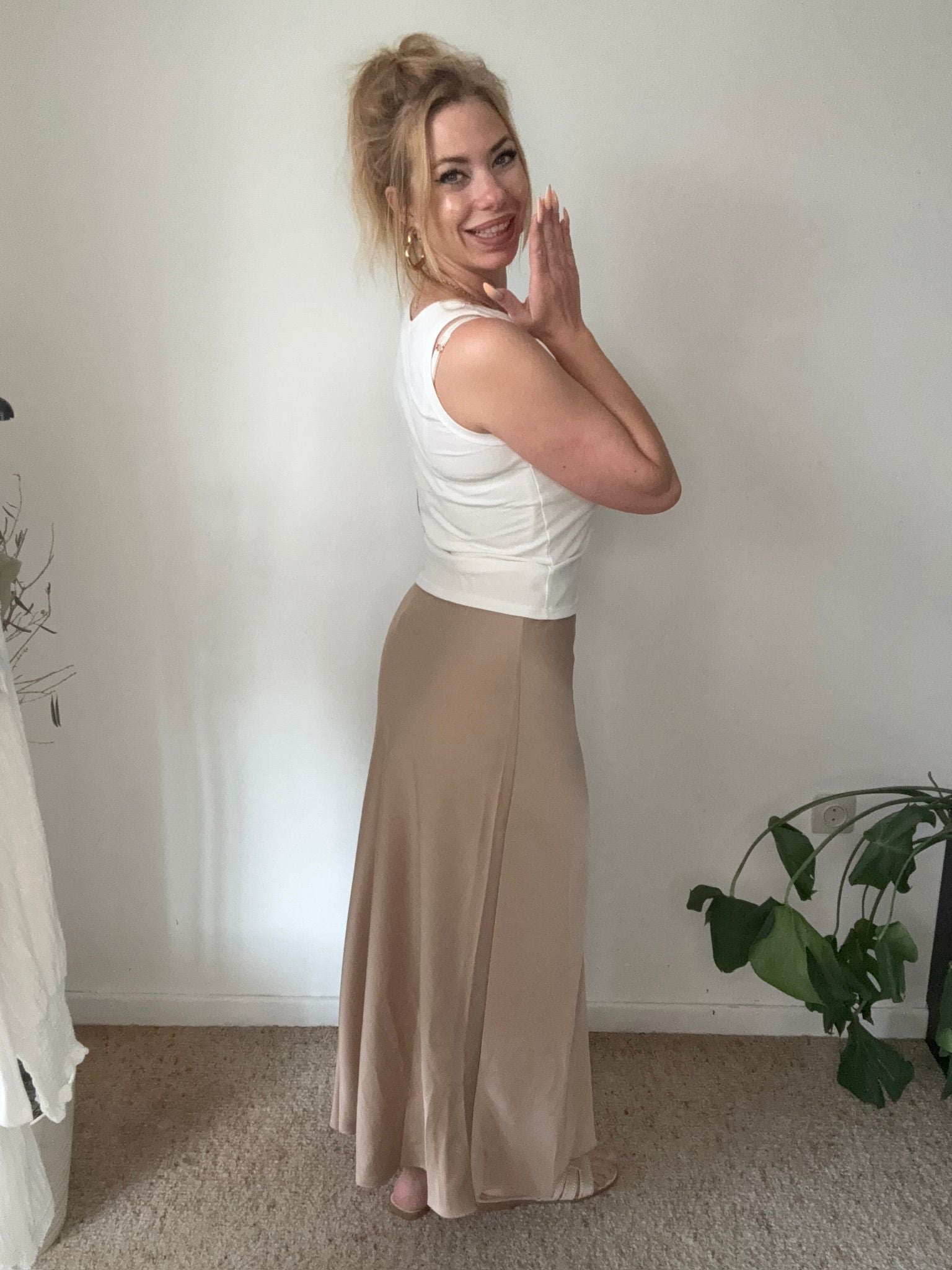 Satin Maxi Rok