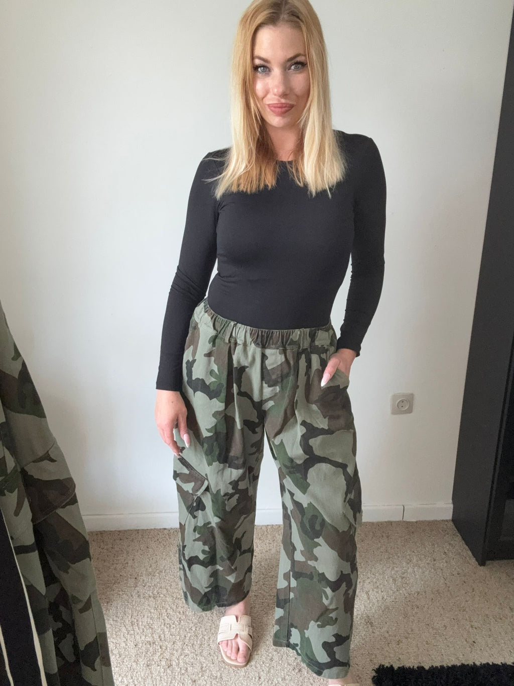 Cargo broek leger motief