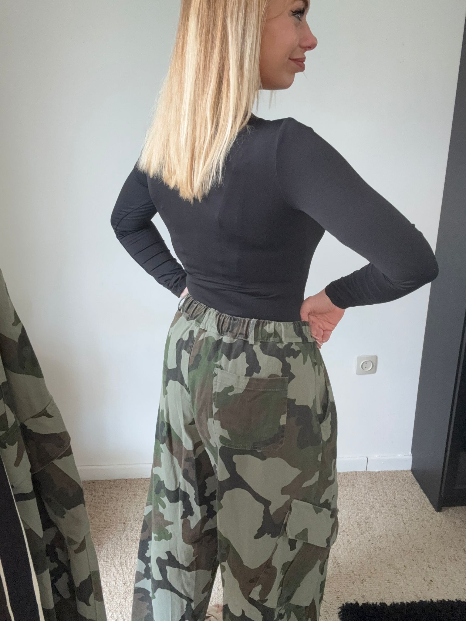 Cargo broek leger motief