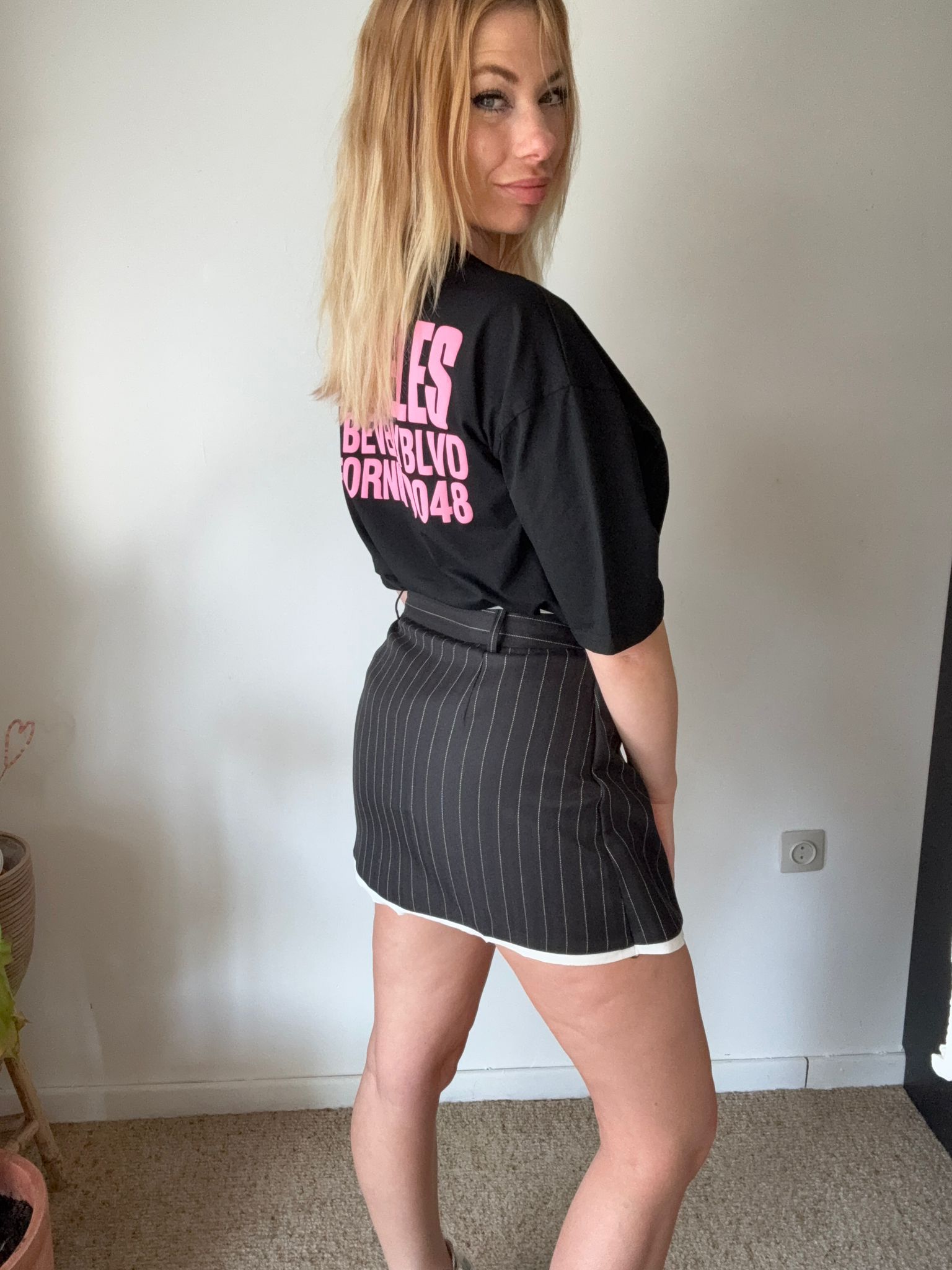 Pinstripe Skort