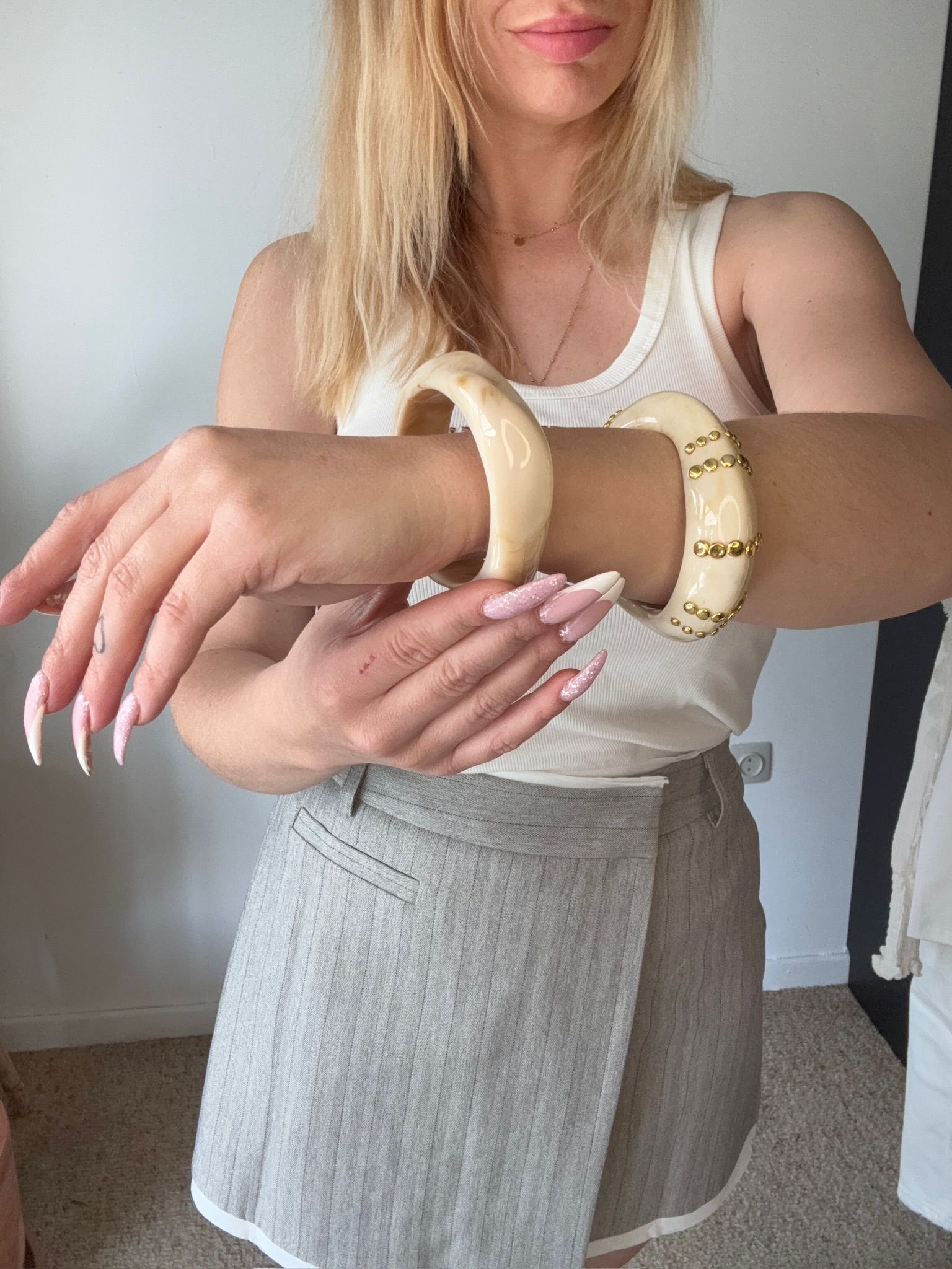 Cream Bangle