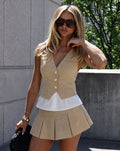 Beige Tailored Co-ord Set