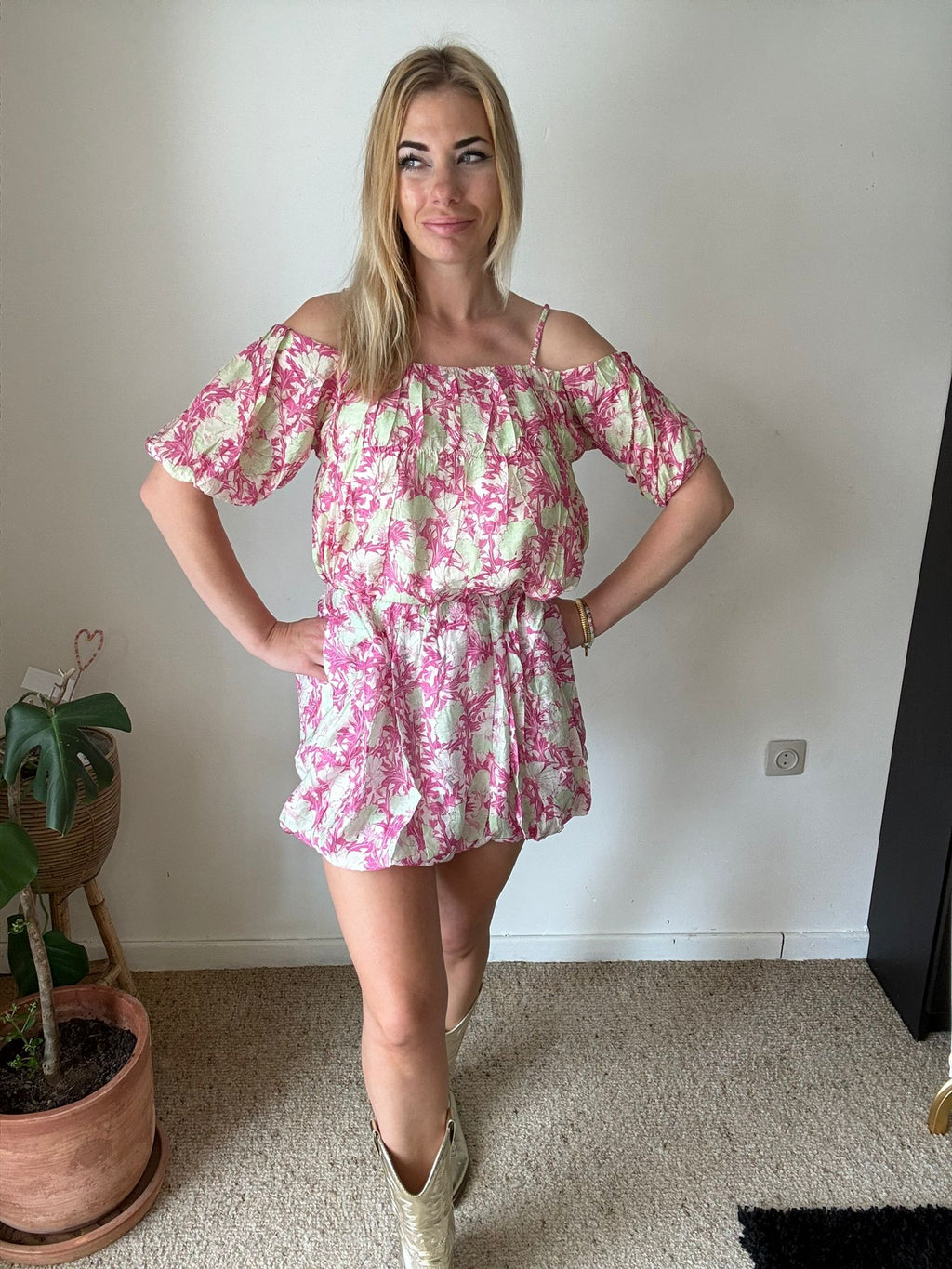 Floral Off-Shoulder Set