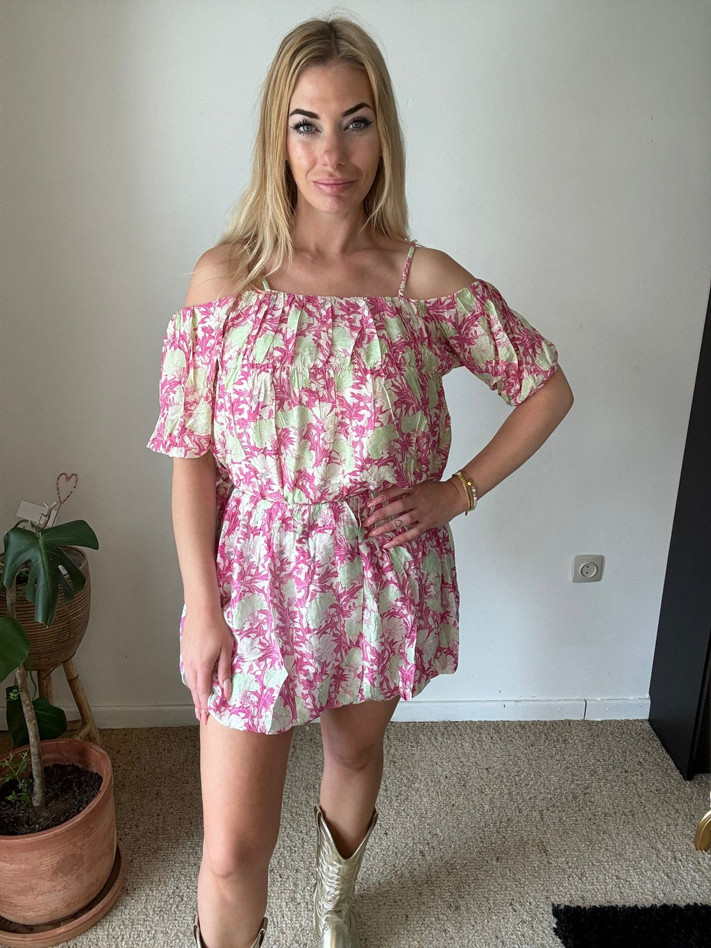 Floral Off-Shoulder Set