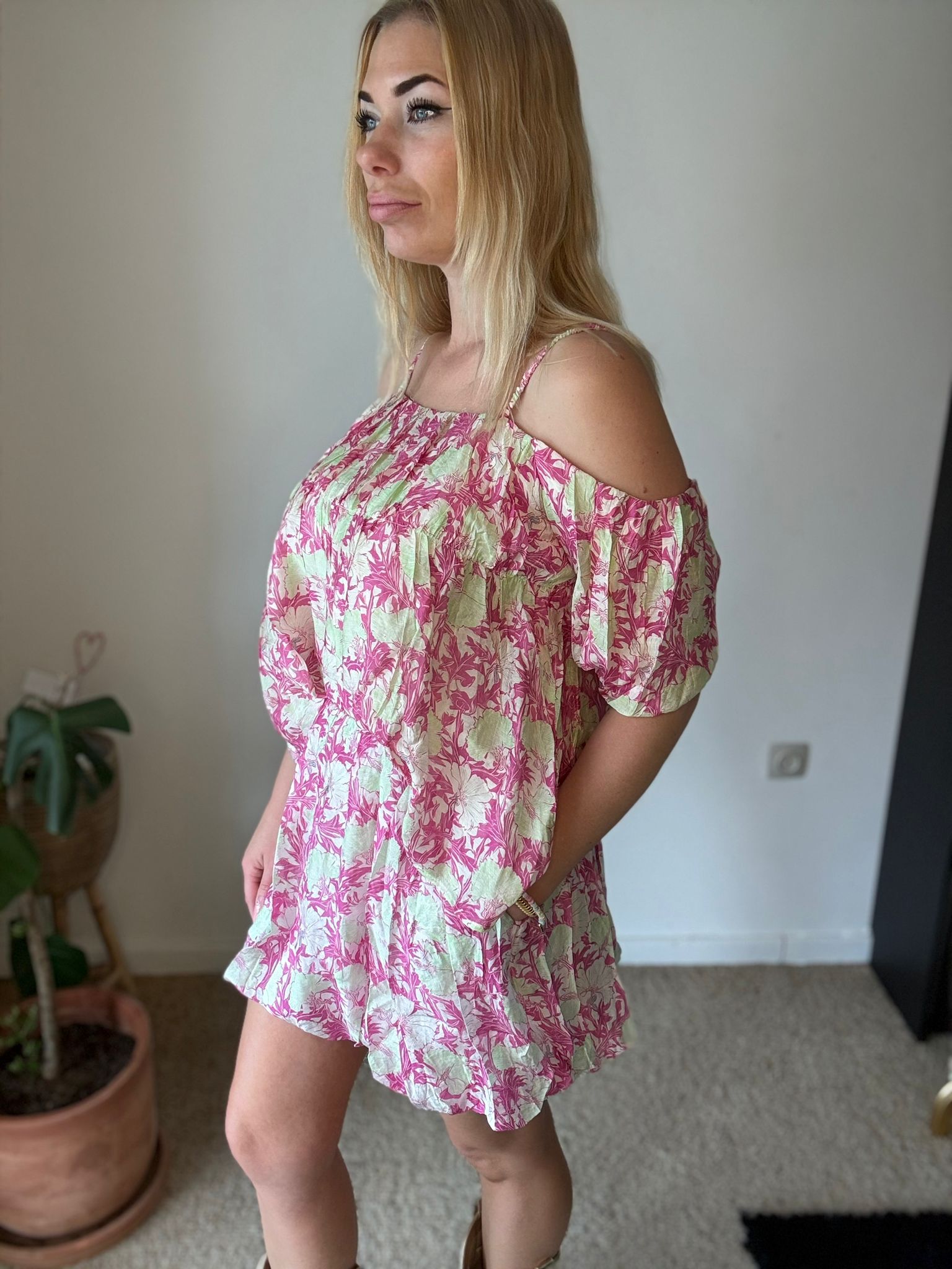 Floral Off-Shoulder Set