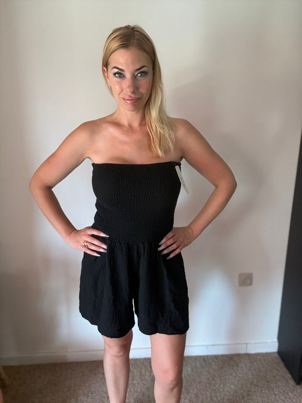 Stretchy Playsuit Zwart