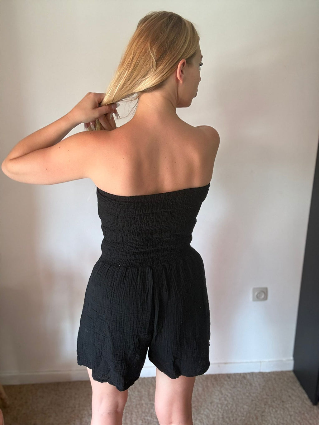 Stretchy Playsuit Zwart