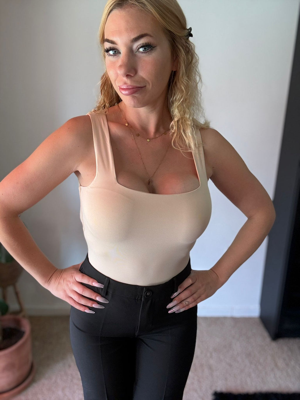 Beige Body close-up