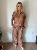 Camel Lace Matching Set - volledig zicht