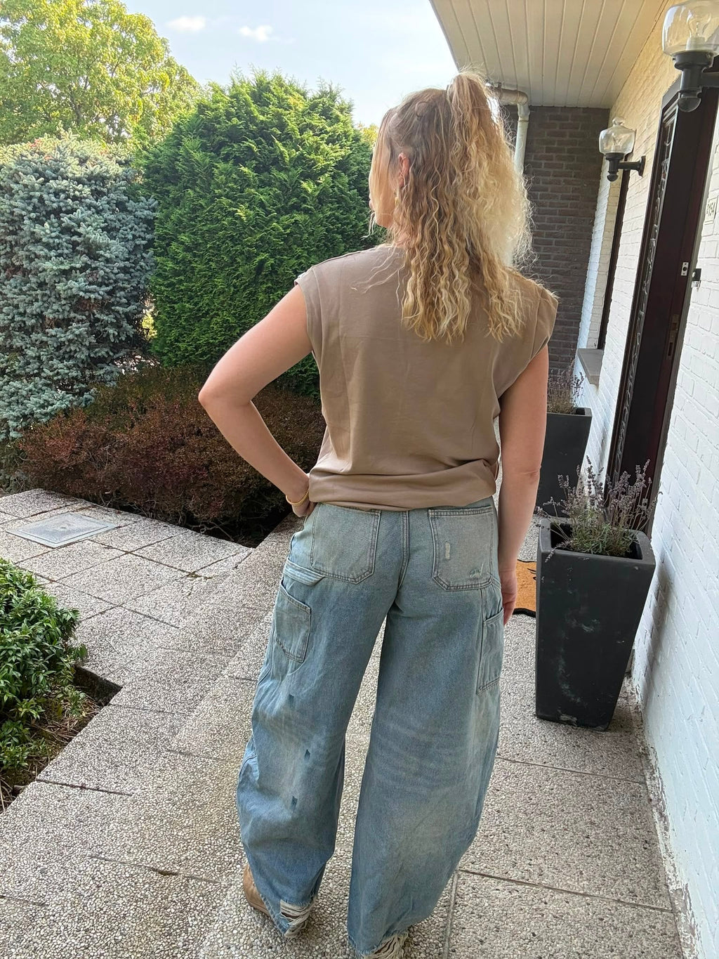 Shoulder Top Camel