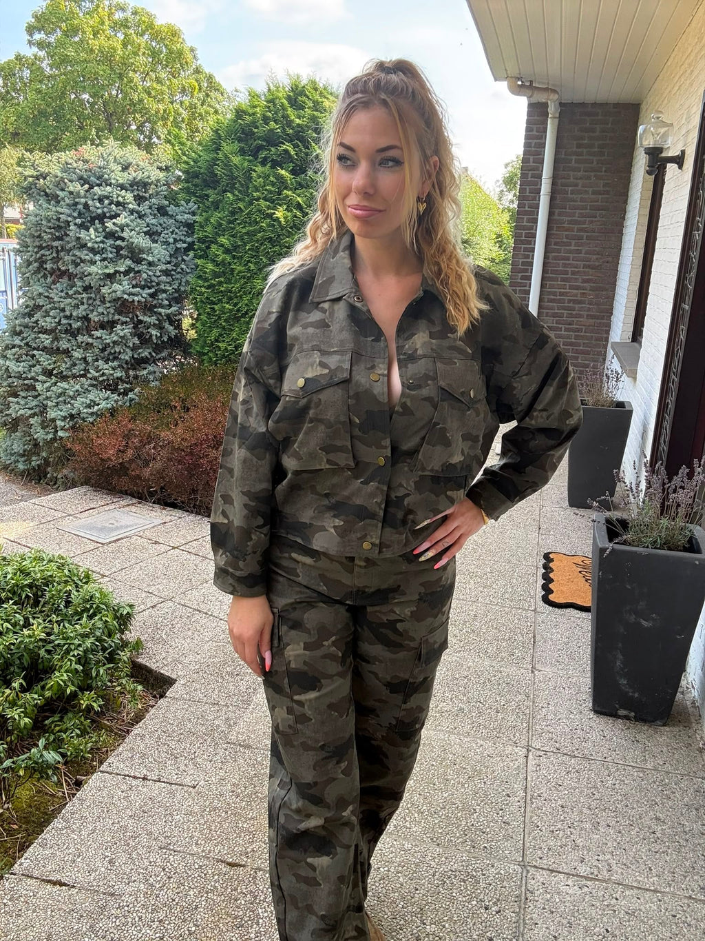 Cropped Jacket Camouflage