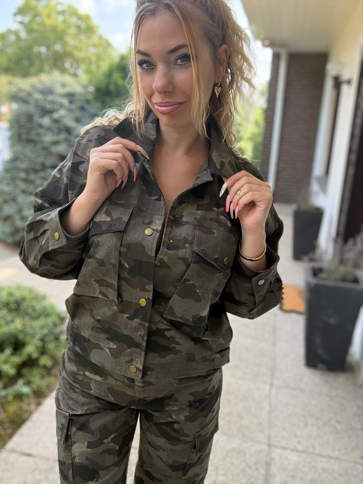 Cropped Jacket Camouflage