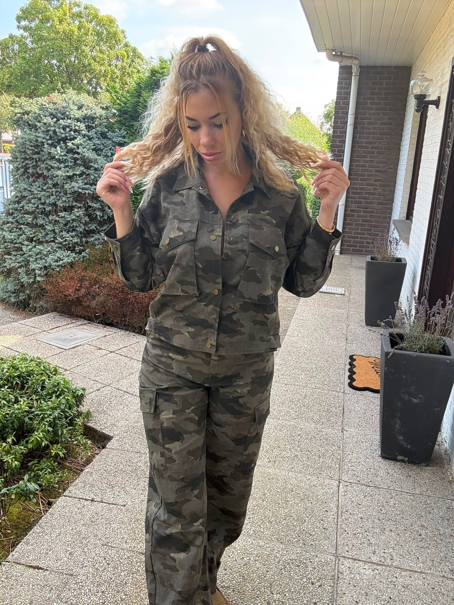 Cropped Jacket Camouflage