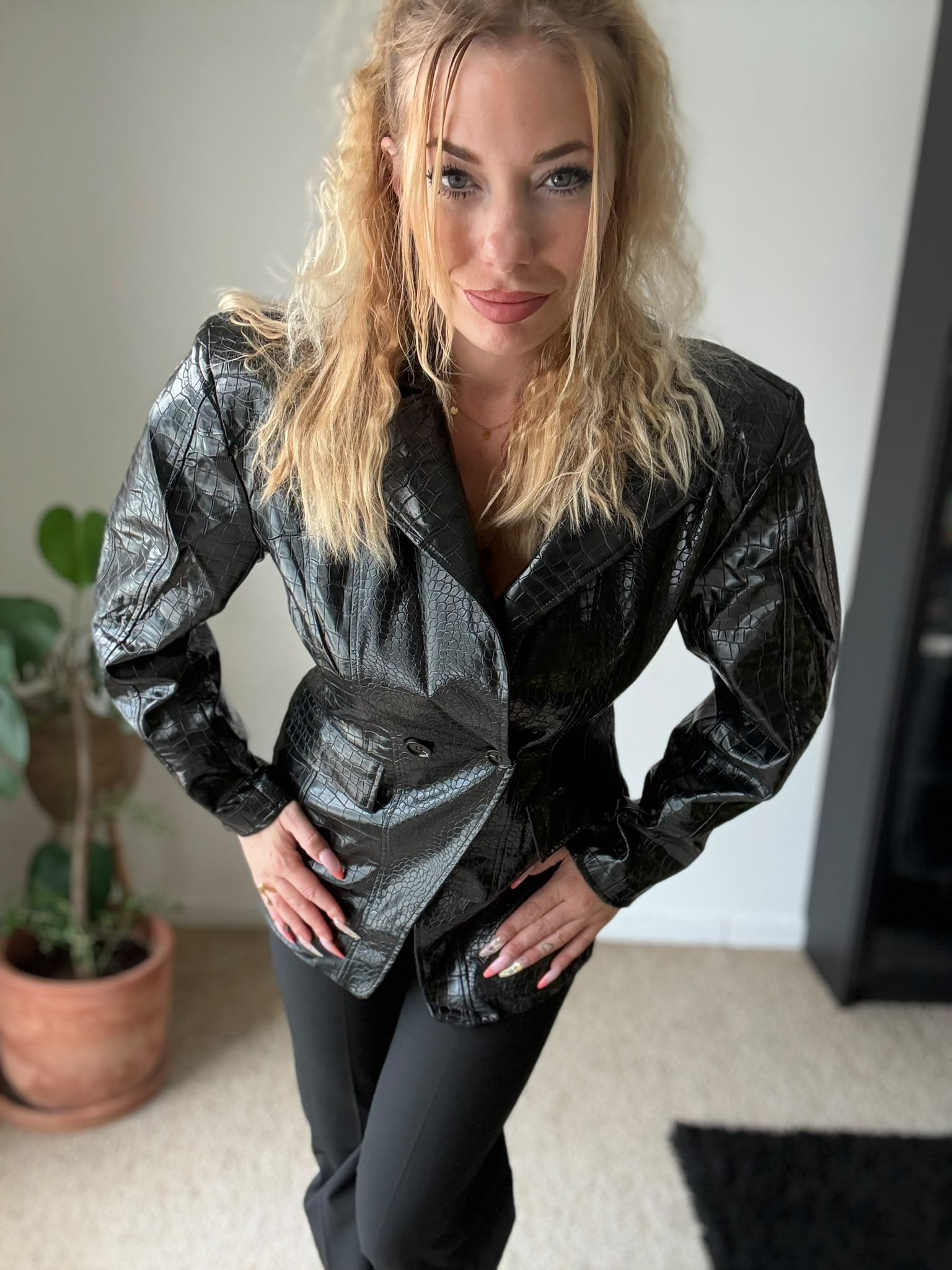 Romy Jacket Black - detail knopen
