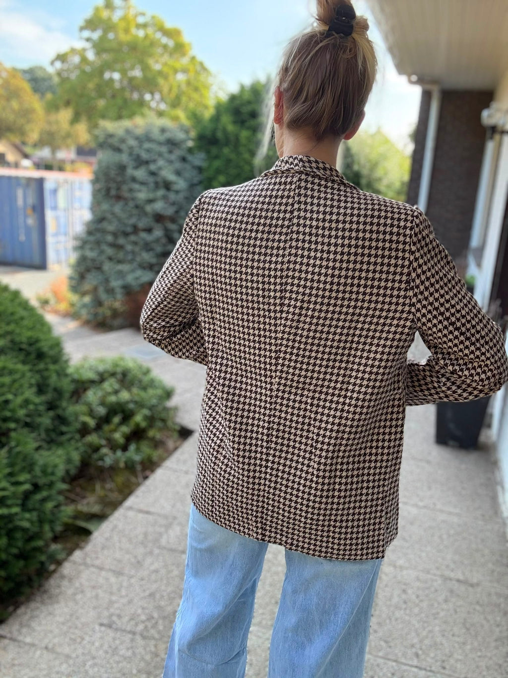 Pied-de-Poule Blazer voorkant