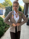 Pied-de-Poule Blazer achterkant