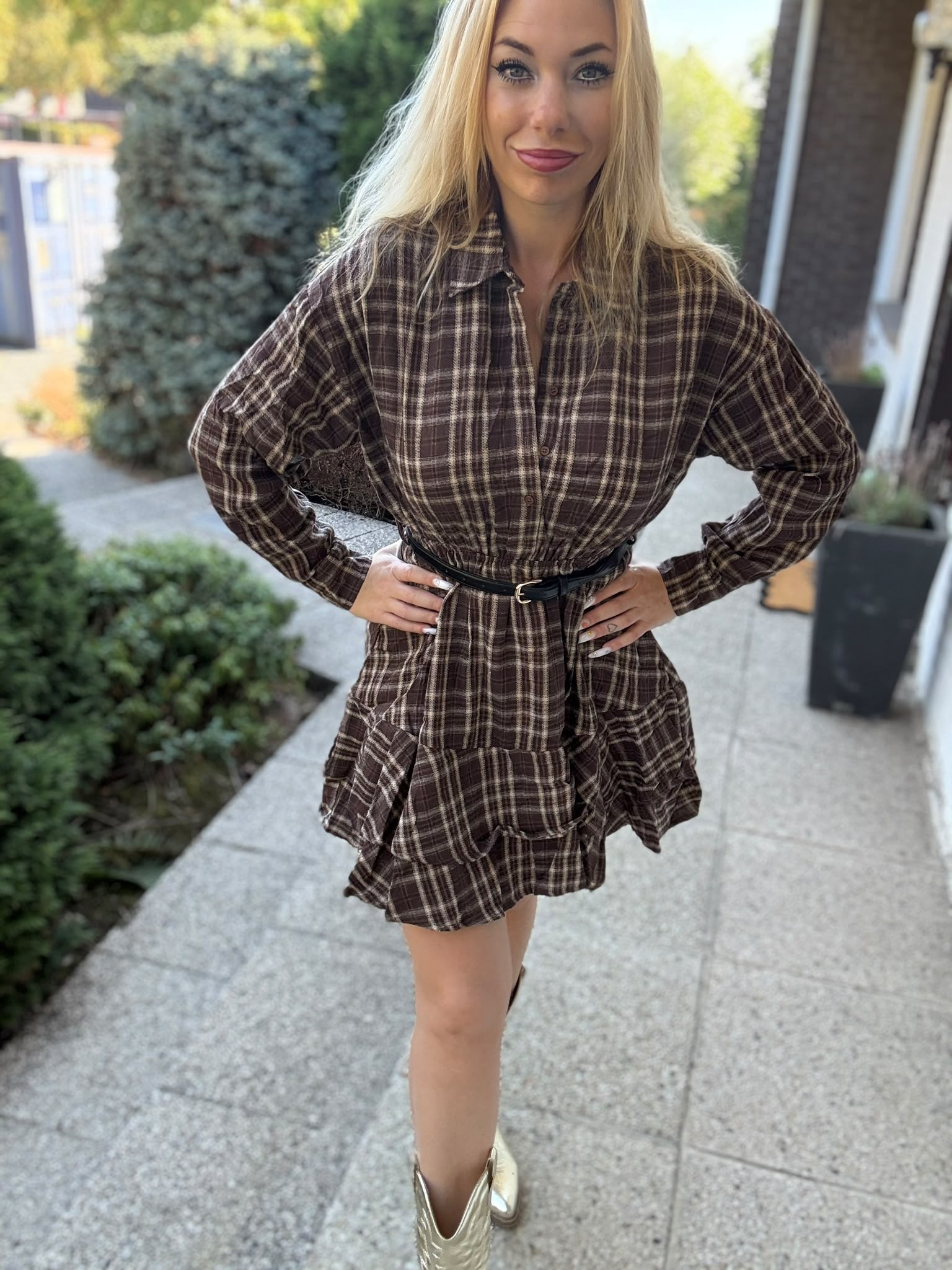 Luca Dress Brown