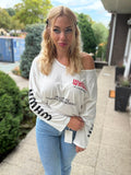 Off Shoulder Long Sleeve Top - voor