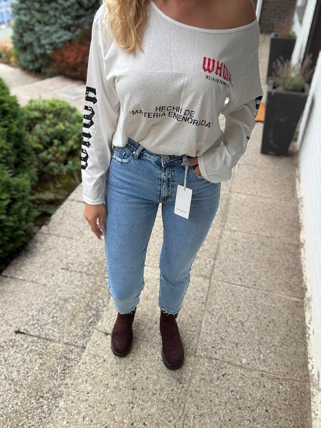 The Mom Fit Jeans - detail voor