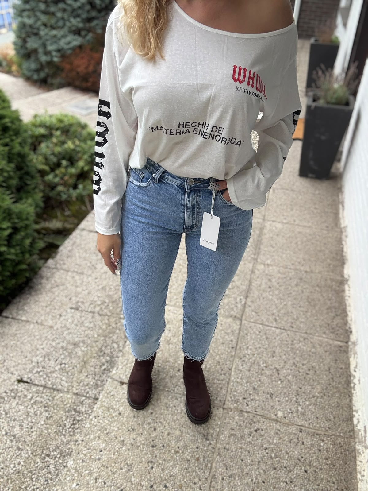 The Mom Fit Jeans - detail voor