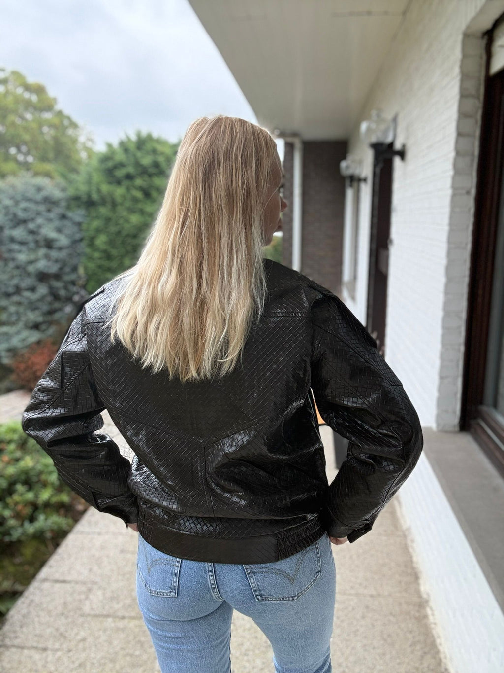 Fenna Jacket Brown glimlach voorkant