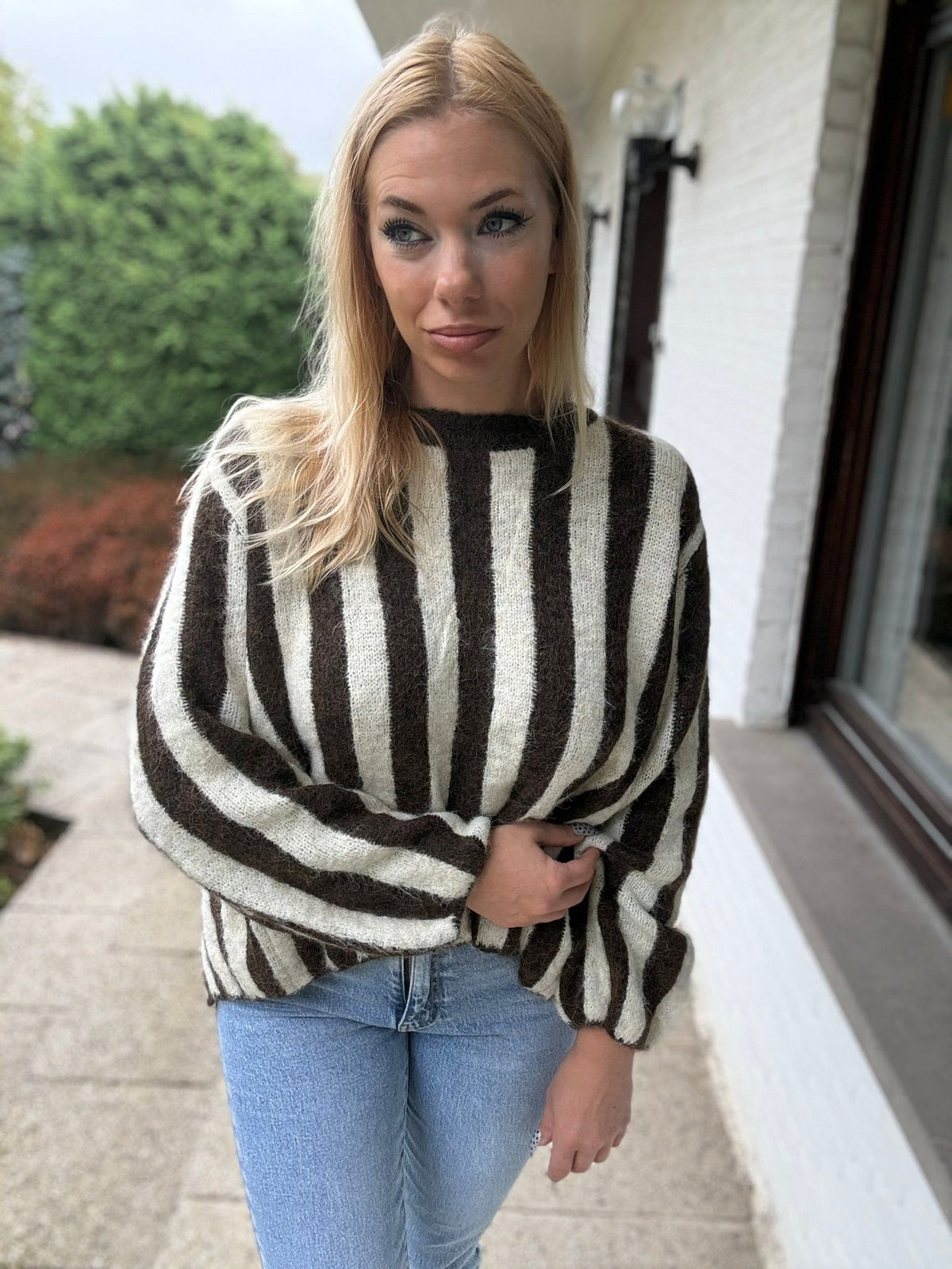 Sofia Sweater Brown voorkant