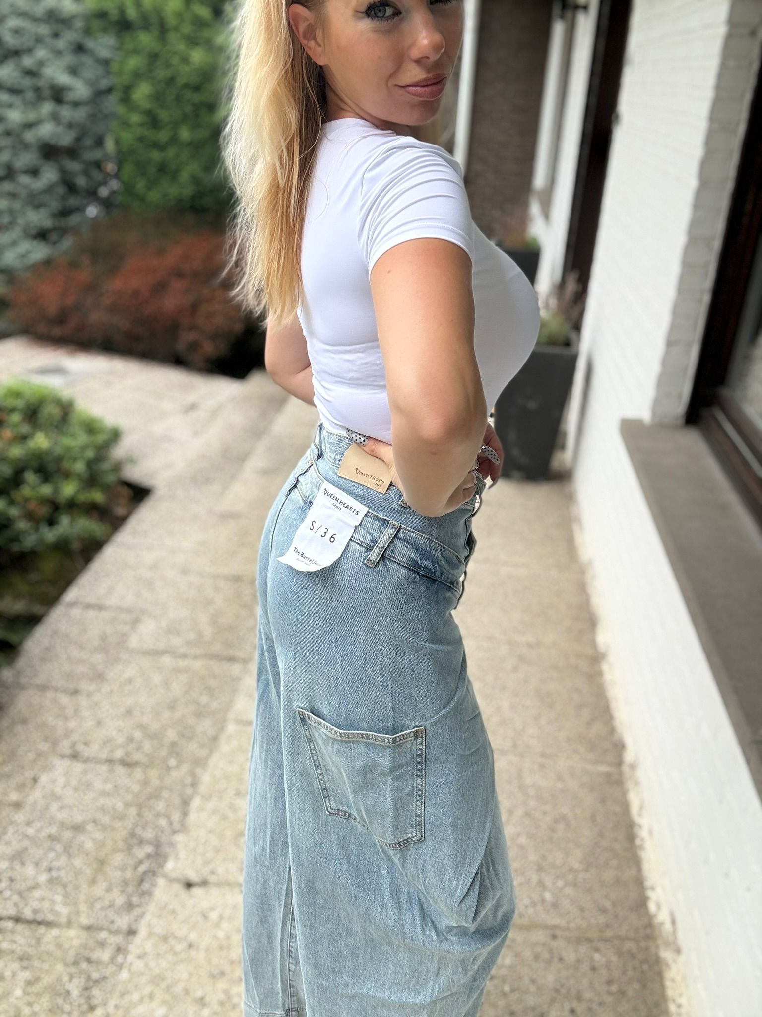 Barrel Jeans Light Blue zijkant