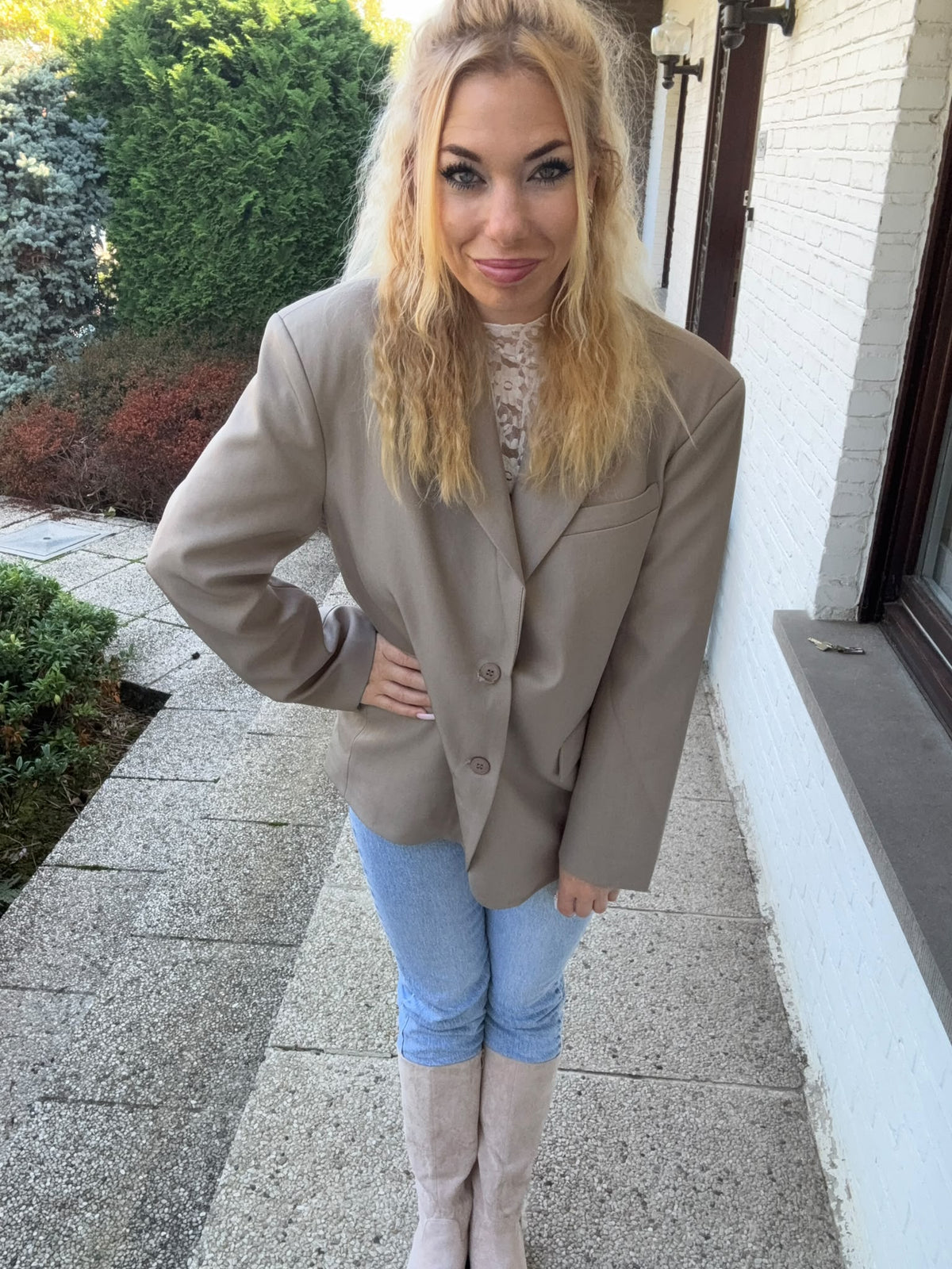 Maaike Blazer Taupe