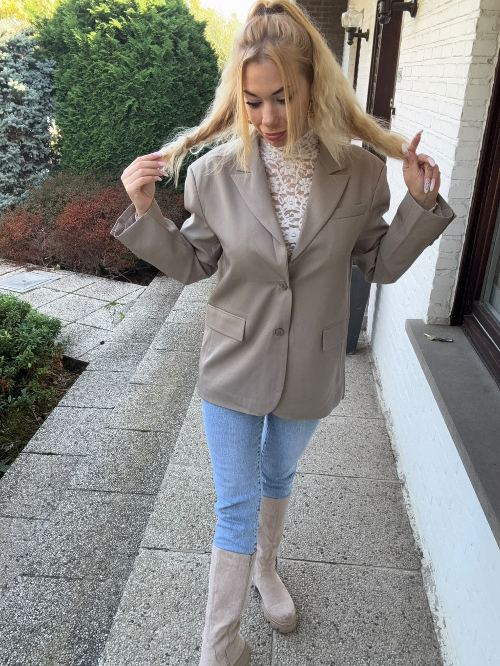 Maaike Blazer Taupe