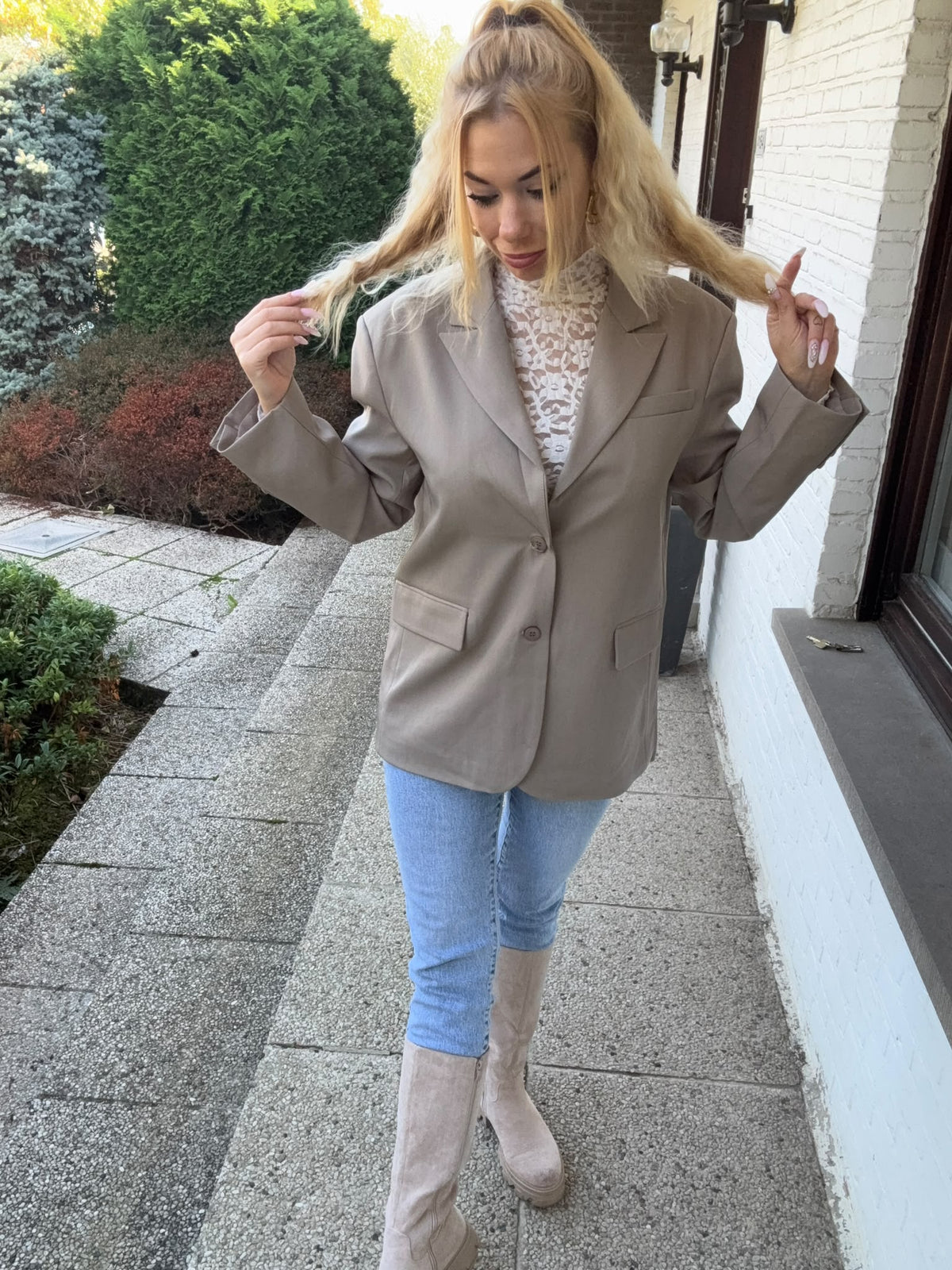 Maaike Blazer Taupe