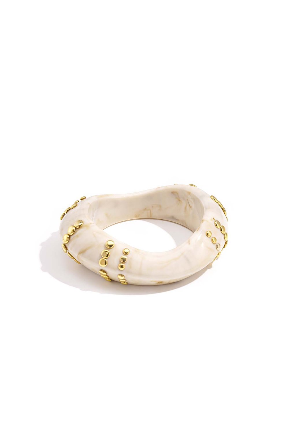 Cream Studded Bangle