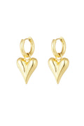 Gold Heart Earrings