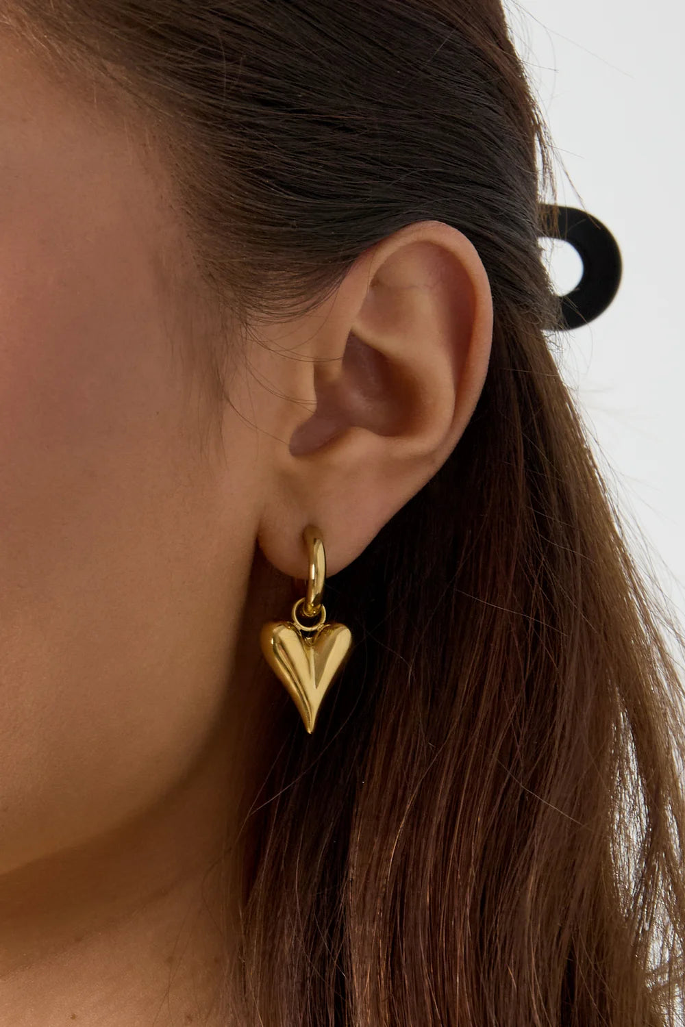 Gold Heart Earrings