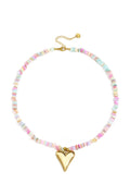 Pastel Candy Heart Necklace